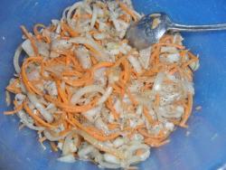 Хе из курицы по-корейски