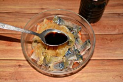 Хе из скумбрии по корейски с морковью