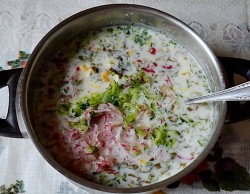 Холодник из щавеля на кефире - шаг 9