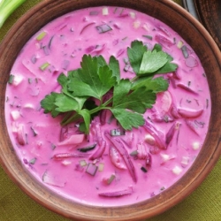 Холодный борщ на кефире