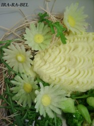 Хохлатка (курочка из картофельного пюре) с цыплятами