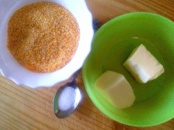 Итальянская кукурузная полента с сыром