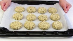 название картинки Хрустящее овсяное печенье без муки с арахисом и семечками