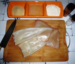 Кальмары в панировочных сухарях Хрустящие палочки