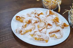 название картинки Хворост с коньяком жареный в подсолнечном масле