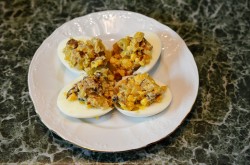 название картинки Яйца фаршированные грибами