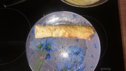 Яичные завернушки с петрушкой