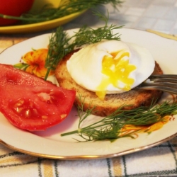 Яйцо а-ля пашот в микроволновой печи