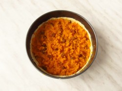 Закрытый творожный пирог с тыквой