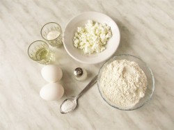 Закрытый творожный пирог с тыквой