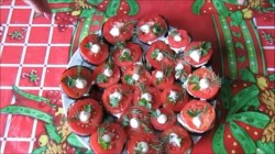 название картинки Закуска из баклажанов и помидоров с зеленью и майонезом