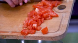 Закуска из баклажанов с овощной начинкой