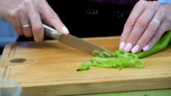 Закуска из баклажанов с овощной начинкой