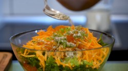 Закуска из баклажанов с овощной начинкой