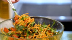 Закуска из баклажанов с овощной начинкой