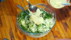 название картинки Закуска из кабачков с помидорами и творожной заправкой