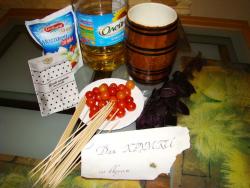 канапе закуска из помидоров черри и сыра