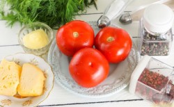 Закуска из помидоров Дед Мороз