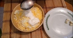 Намазка из плавленного сыра и яиц