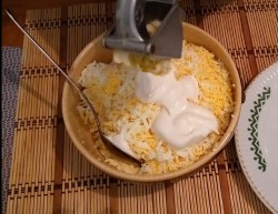 Намазка из плавленного сыра и яиц