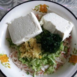 Паштет из творога с огурцами и крабовыми палочками - шаг 5