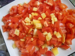 Закуска морковь баклажаны перец с рисом на зиму