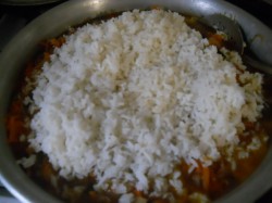 Закуска морковь баклажаны перец с рисом на зиму