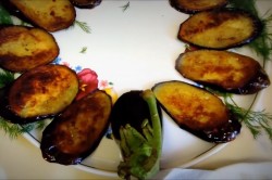 Закуска Павлиний хвост из баклажан быстро и просто