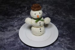 название картинки Новогодняя закуска Снеговик