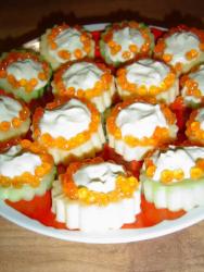 Морская закуска из семги