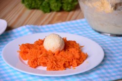 Салат в виде мандарина закусочный