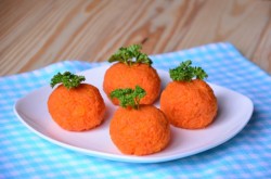 Салат в виде мандарина закусочный