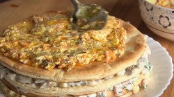 Закусочный торт Наполеон праздничный