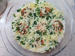 Заливная пицца-пирог с лавашом