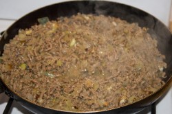 Заливной пирог с мясом на кефире