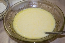 Заливной пирог с мясом на кефире