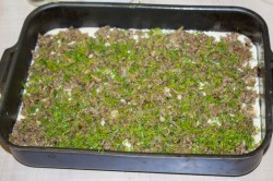 Заливной пирог с мясом на кефире