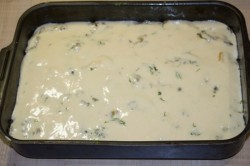 Заливной пирог с мясом на кефире