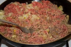 Заливной пирог с мясом на кефире