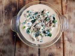 Заливной пирог с рыбой на кефире