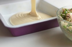 Рыбный заливной пирог с горбушей консервированной на кефире - шаг 14 Рыбный заливной пирог с горбушей консервированной на кефире - шаг 14