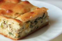 Рыбный заливной пирог с горбушей консервированной на кефире - шаг 19 Рыбный заливной пирог с горбушей консервированной на кефире - шаг 19