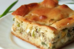 Рыбный заливной пирог с горбушей консервированной на кефире - шаг 20 Рыбный заливной пирог с горбушей консервированной на кефире - шаг 20