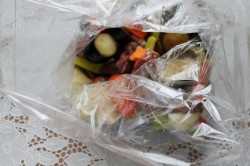 название картинки Мясо с овощами в рукаве