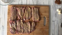 Запеченная свиная вырезка с горчицей