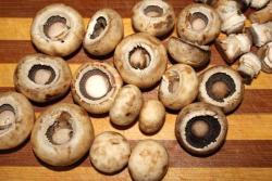 Запеченные шампиньоны в духовке постные