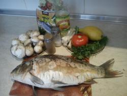 название картинки Карп фаршированный запеченный в духовке