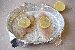 Запеченное филе тилапии в духовке - шаг 5 Запеченное филе тилапии в духовке - шаг 5