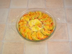 Запеченные кабачки и помидоры с сыром