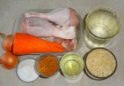 Запеченные куриные ножки с рисом в духовке